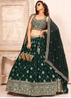 Classic Faux Georgette Cut Dana Designer Lehenga Choli - 1